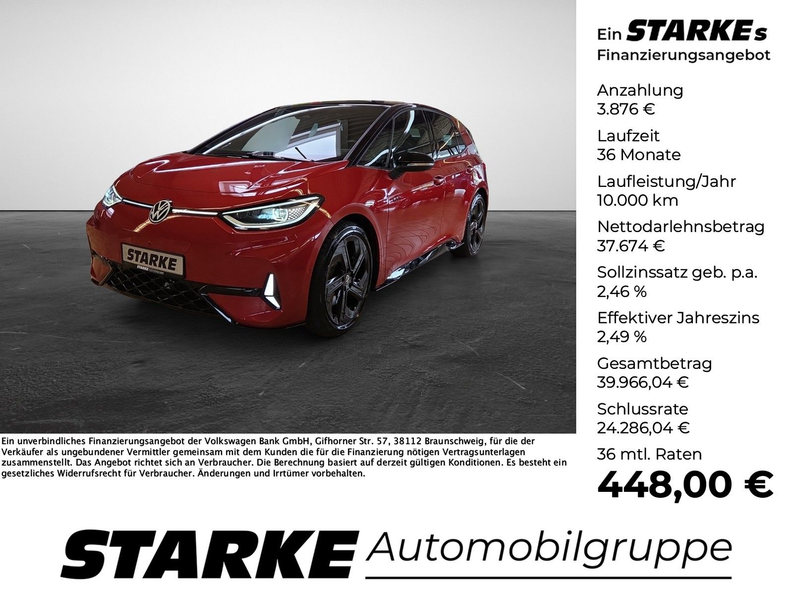 VW ID.3 GTX LED-Matrix AHK HeadUp Pano HarmanKardon
