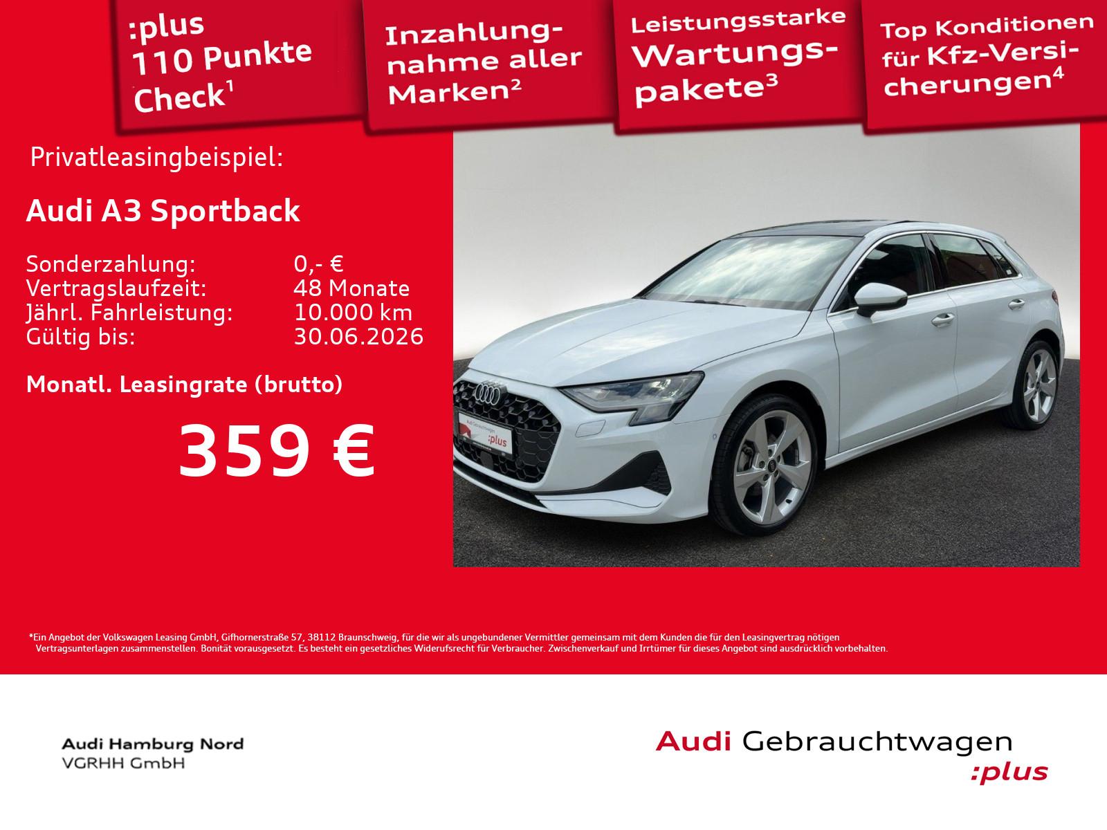 Audi A3 Sportback 30 TFSI S tronic Standhzg Pano Navi