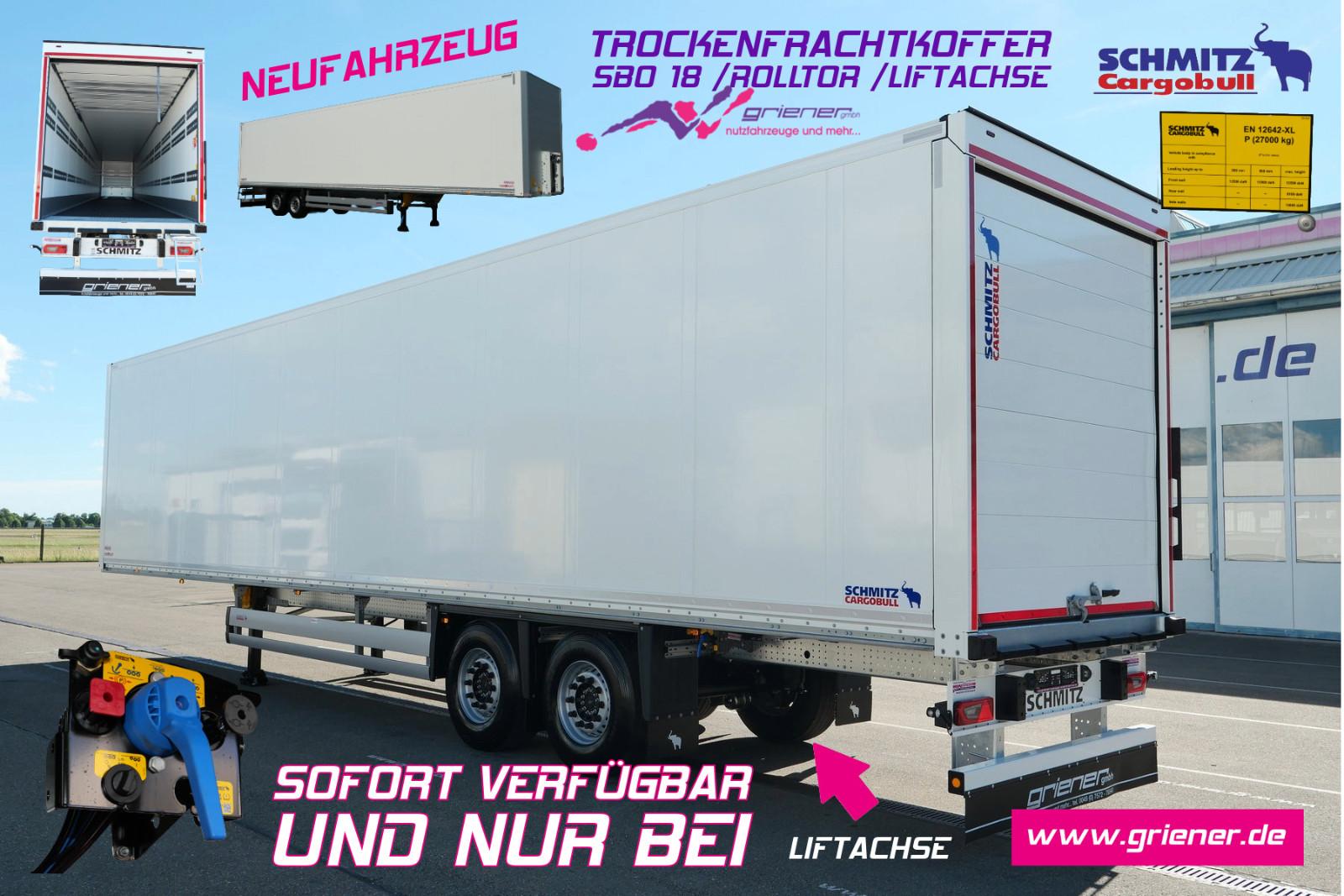 Schmitz Cargobull SBO 18 / ROLLTOR / ZURRLEISTE / LIFTACHSE  NEU !