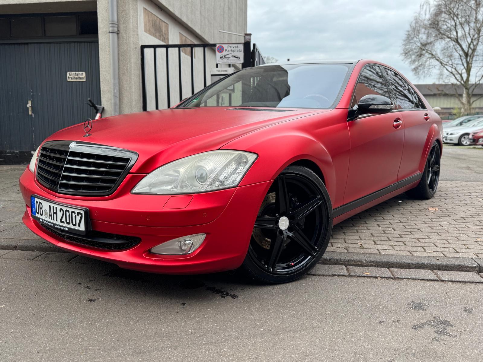 Mercedes-Benz S 350 Supersport Auspuff CarPlay Rot MATT