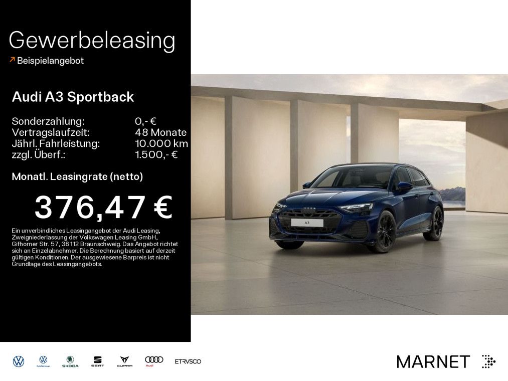 Audi A3 Sportback S line TFSI 110 kW S tronic