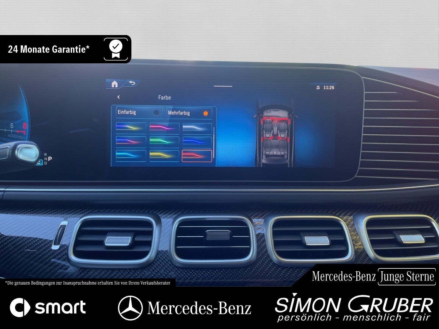 Fahrzeugabbildung Mercedes-Benz GLE 63 S Coupé AMG ActiveRide HUD Night Standhzg
