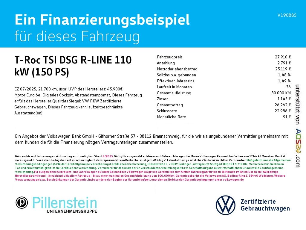 Volkswagen T-Roc TSI DSG R-LINE NAVI AHK KAM ALCANTARA MASS foto 2