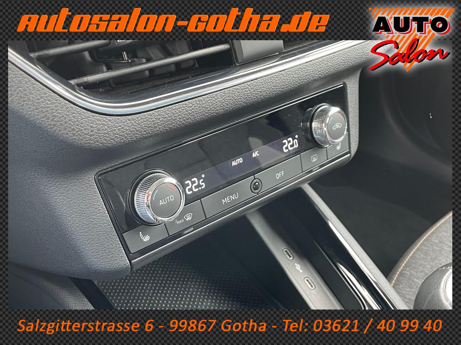 Skoda Kamiq TSI Style Stahlgrau LED+APP LANE SHZ SHEFT, миниатюра 15