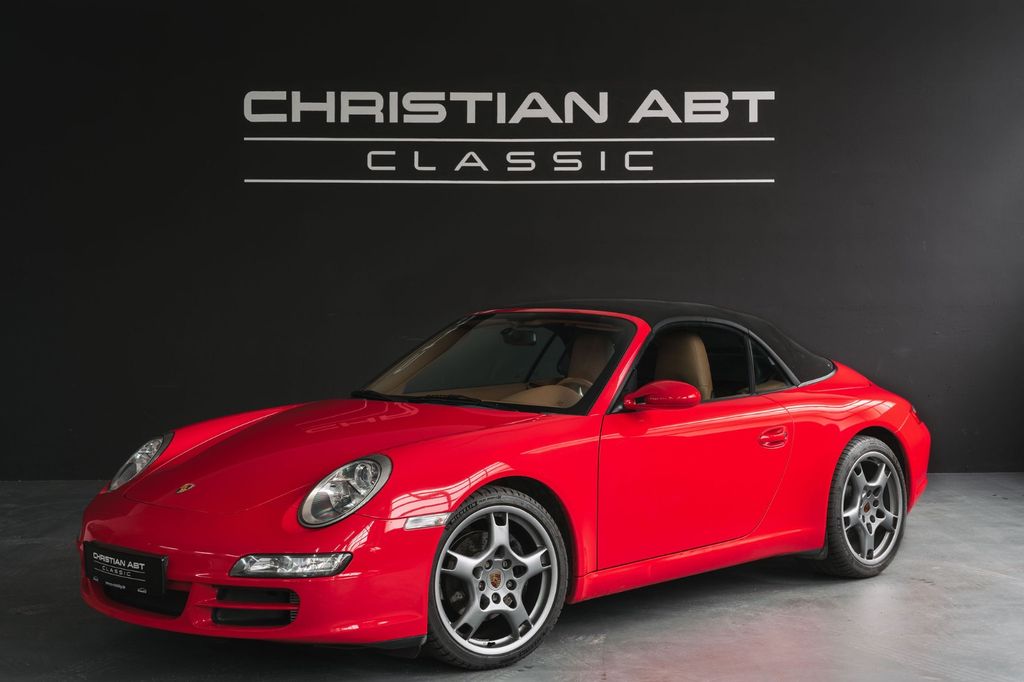 Porsche 997 Carrera2 Cabrio -  indischrot - unfallfrei -
