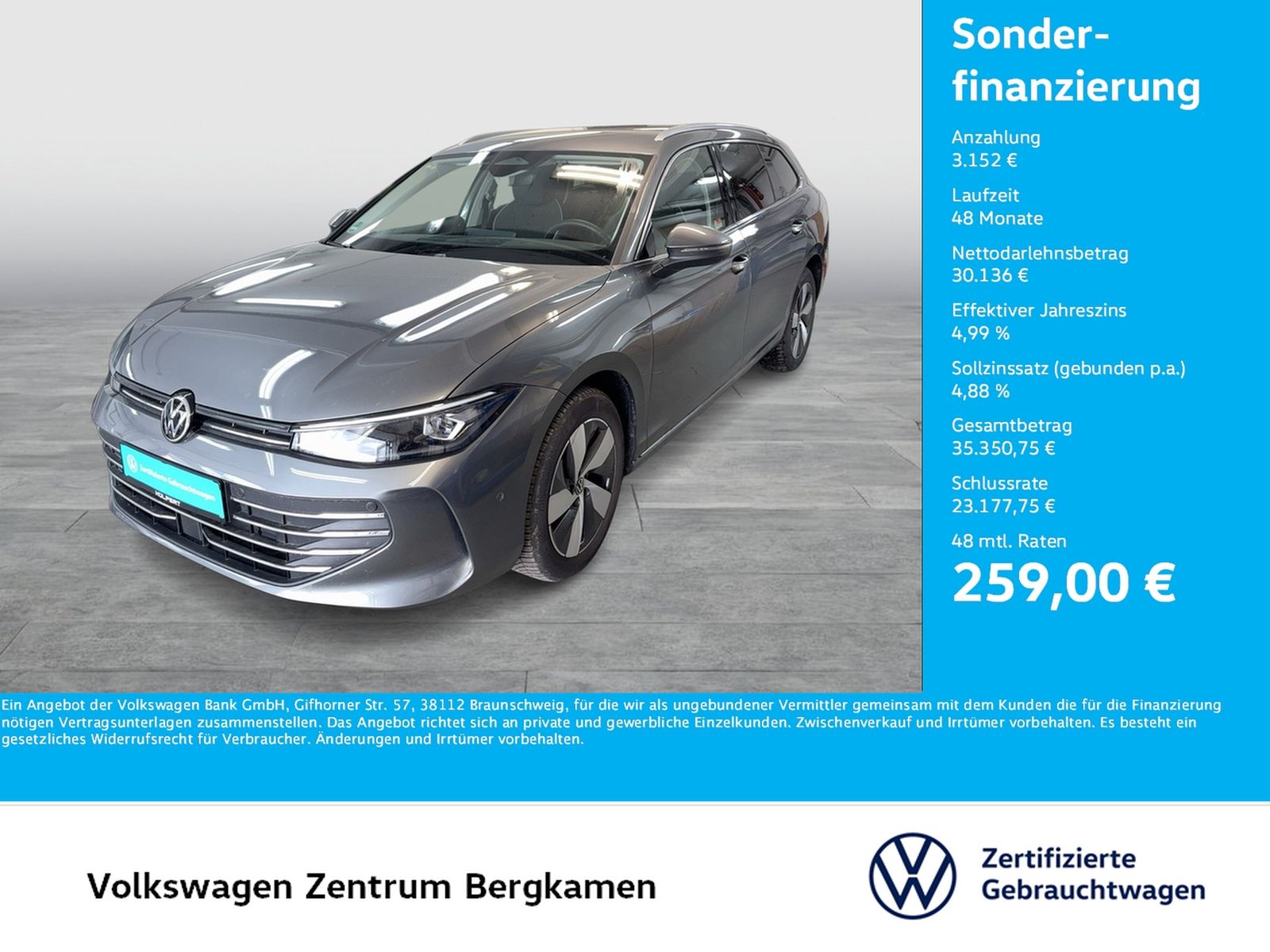 Volkswagen Passat Variant 2.0 BUSINESS AHK 360°CAM ACC NAVI foto 1