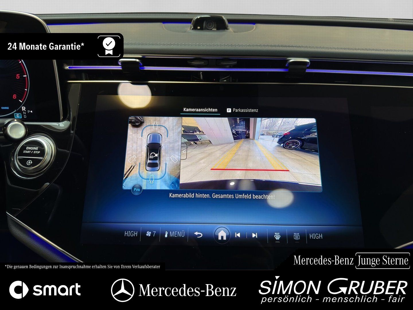 Fahrzeugabbildung Mercedes-Benz E 220 d AMG Night Pano Superscreen Burm 20 Zoll