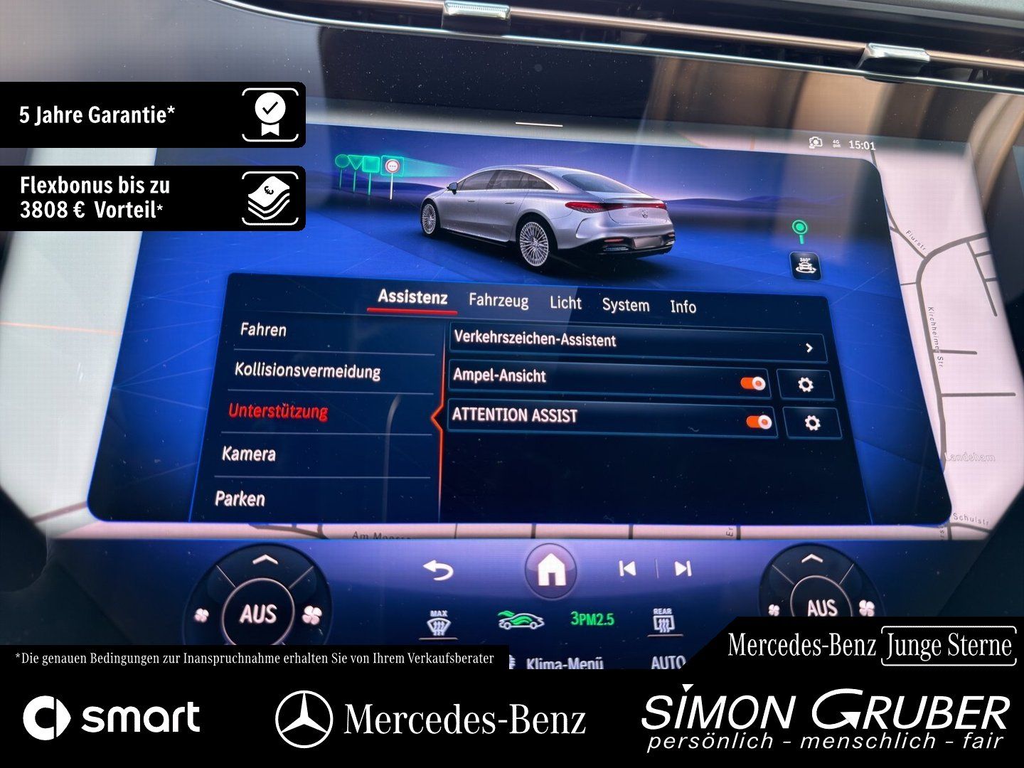 Fahrzeugabbildung Mercedes-Benz EQS 500 4M AMG Massage Sitzklima AHK Mod 2026