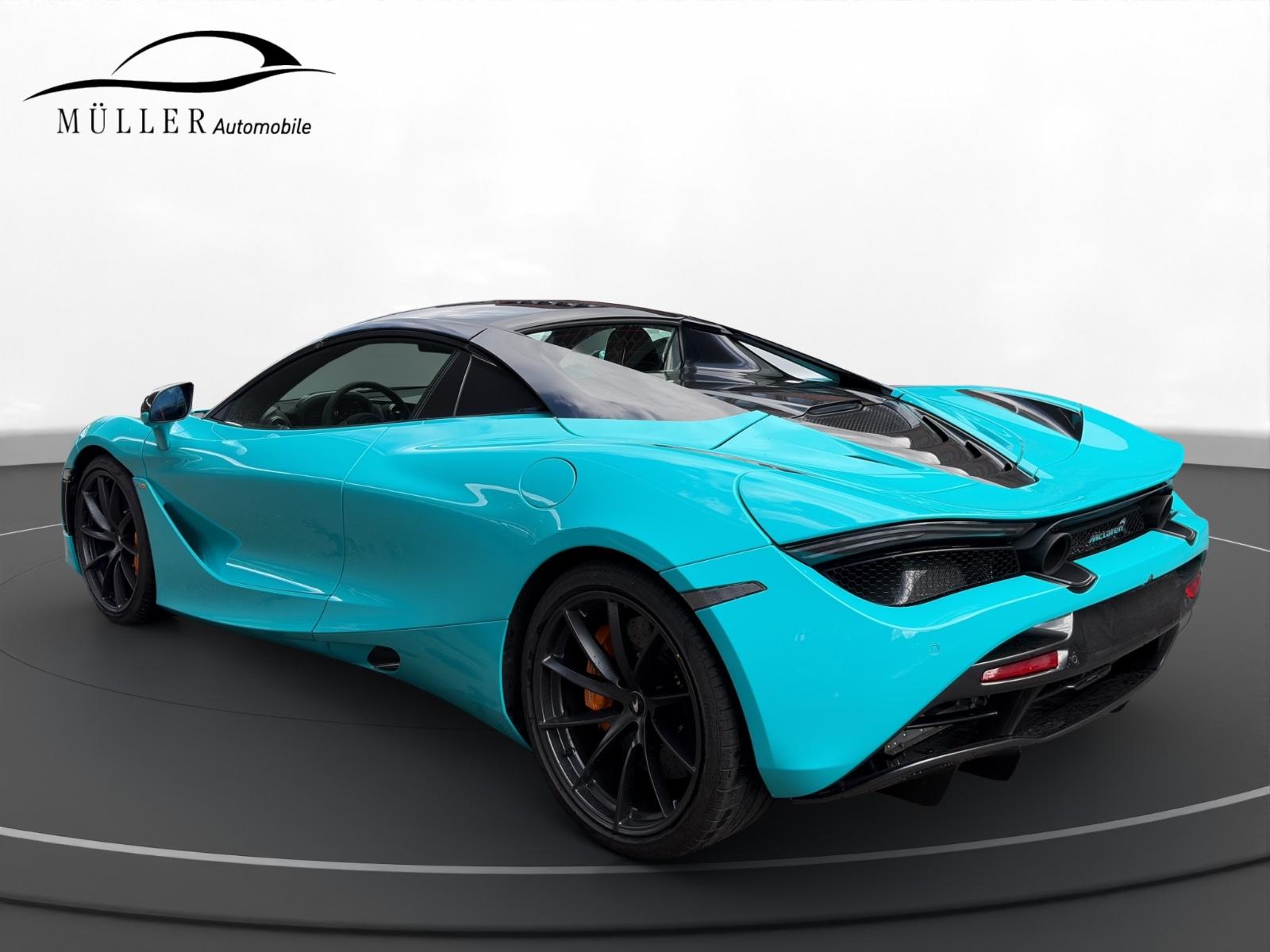 McLaren 720S Spider Performance MSO Tokyo Cyan B&W 360-g