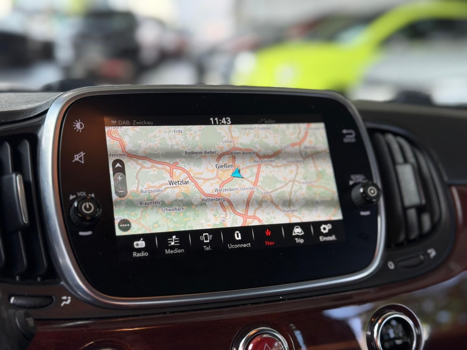 Fahrzeugabbildung Abarth 695C Rivale Navi KLIMA Mahagoni Optik ALU