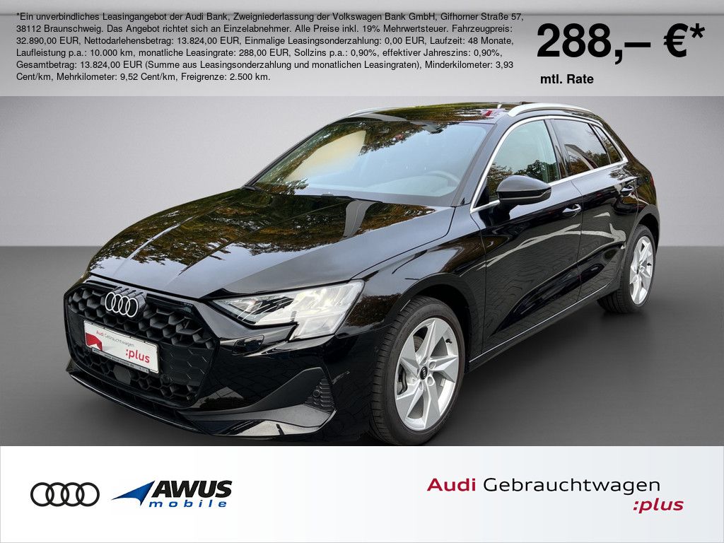 Audi A3 Sportback 0,90% EFF* PDC SHZ NAVI FACEL. LED