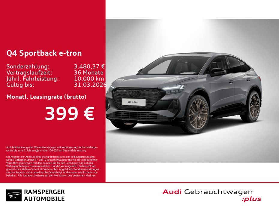 Audi Q4 Sportback 45 S line Matrix HuD Pano 360°