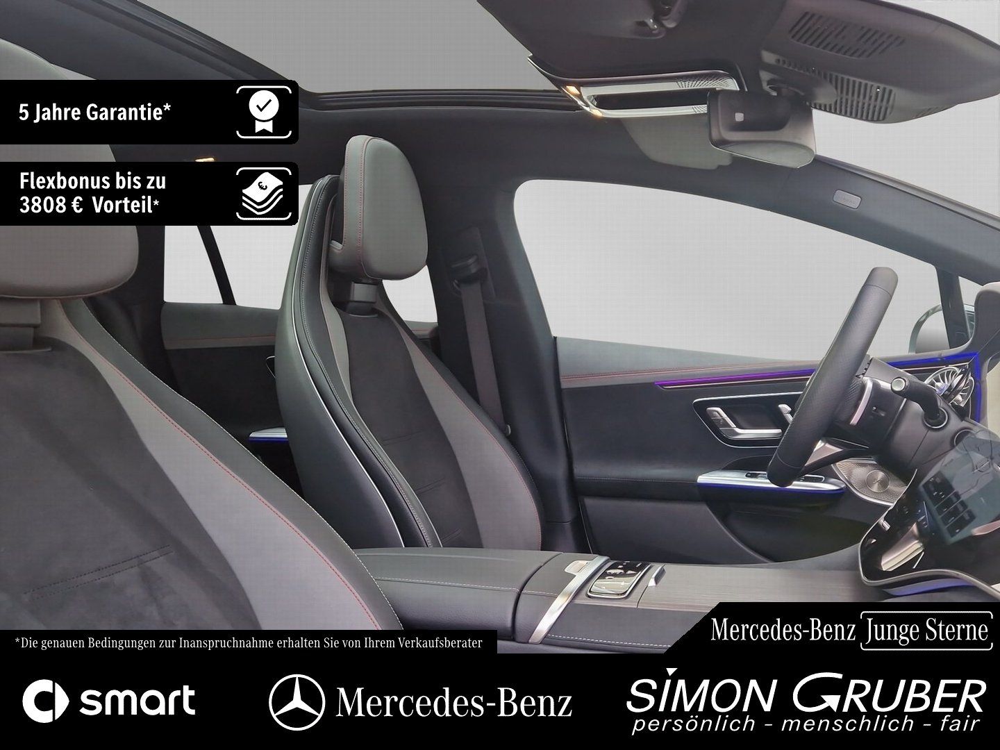 Fahrzeugabbildung Mercedes-Benz EQE 350 4M AMG Airmatic Hyper Pano HAL HUD Mod25