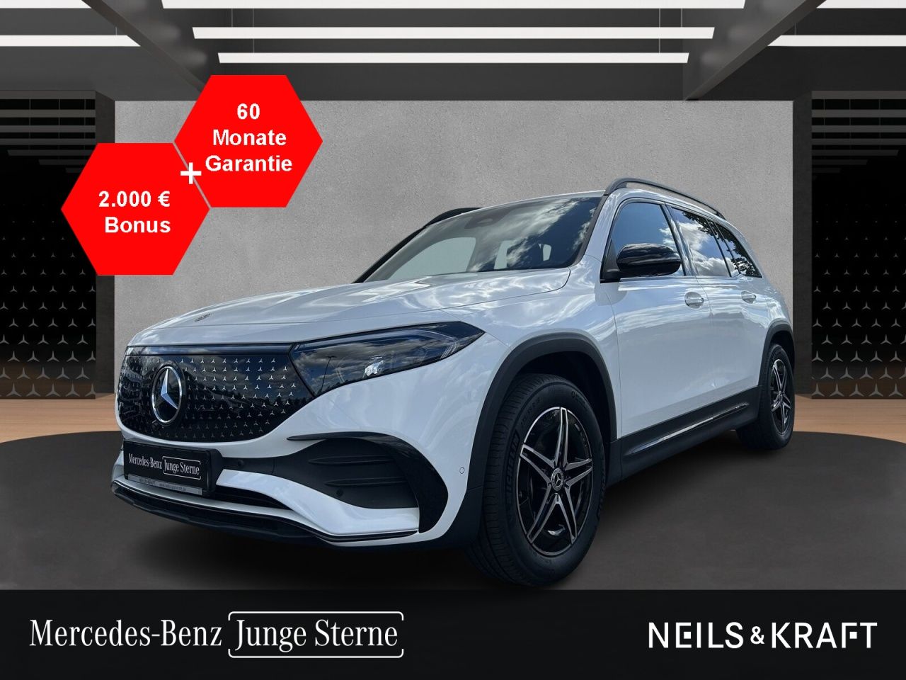 MERCEDES-BENZ EQB 300 4M AMG+NIGHT+TOTW+AMBIENTE+ILS+360+AHK