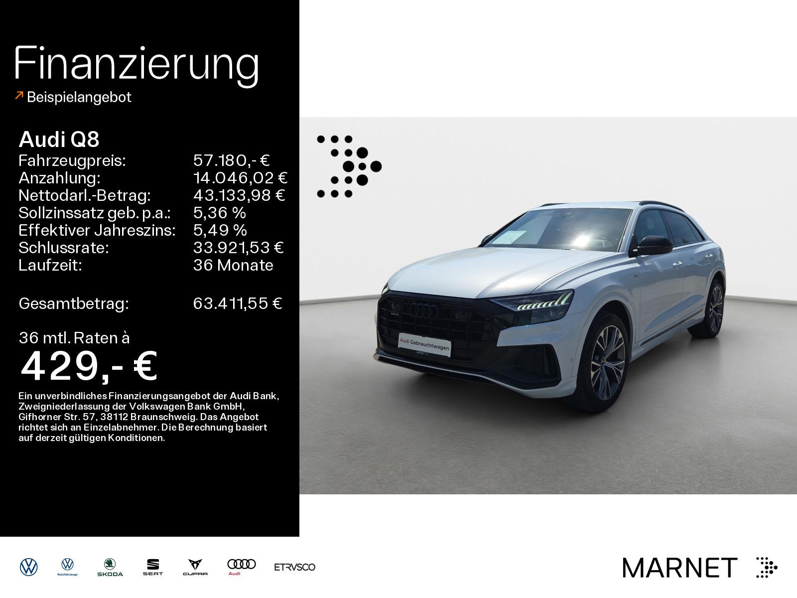 Audi Q8 50 TDI qu S line*Navi*Matrix*Alu*AHK*Virtual*