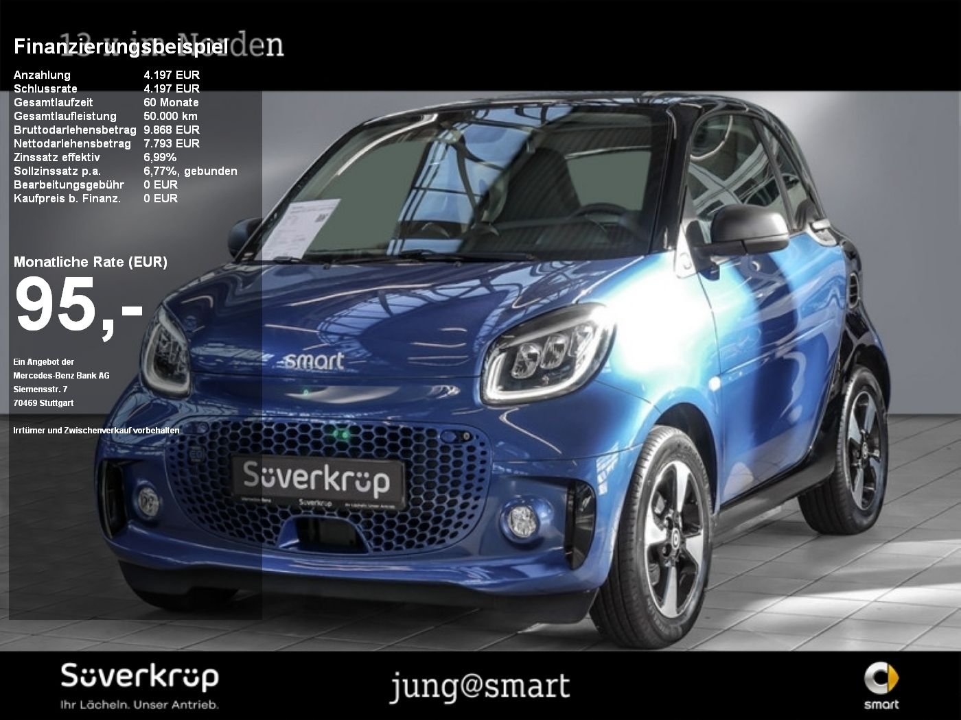 Smart smart EQ fortwo passion EXCLUSIVE 22KW PANO SHZ