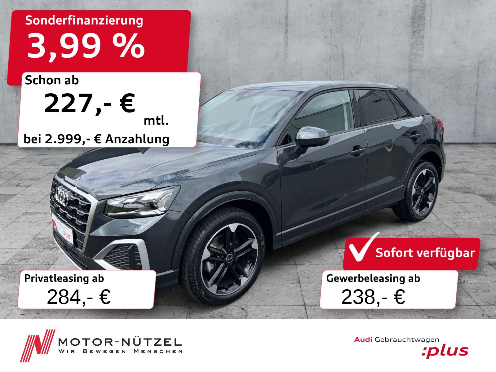 Audi Q2 30 TFSI ADVANCED MATRIX+PDC+GRA+SHZ+18"LM