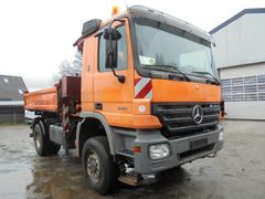 Mercedes-Benz Actros 1841 Dreiseitenkipper mit Ladekran 4 x 4