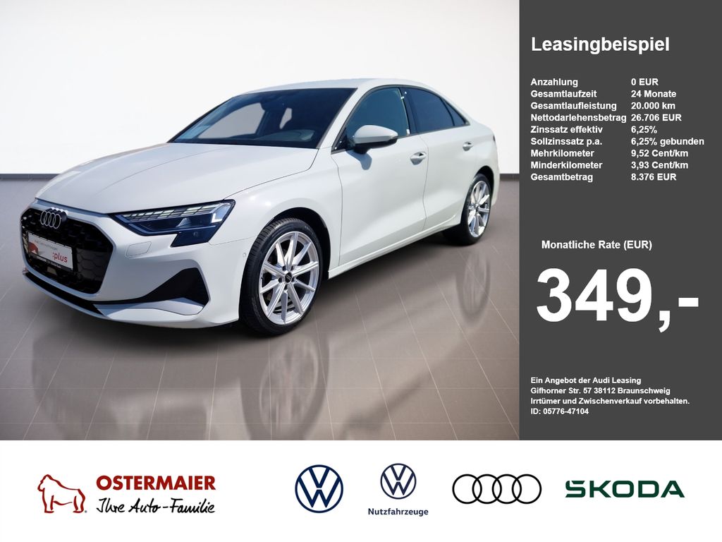 A3 Limousine ADVANCED 35TDI 150PS.STRONIC.LED.NA
