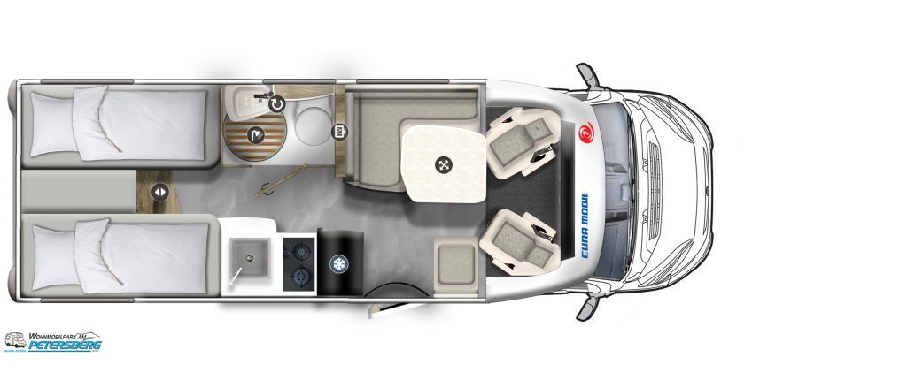 Eura Mobil, Profila T 660 HB 180 PS & Dachklimaanlage 