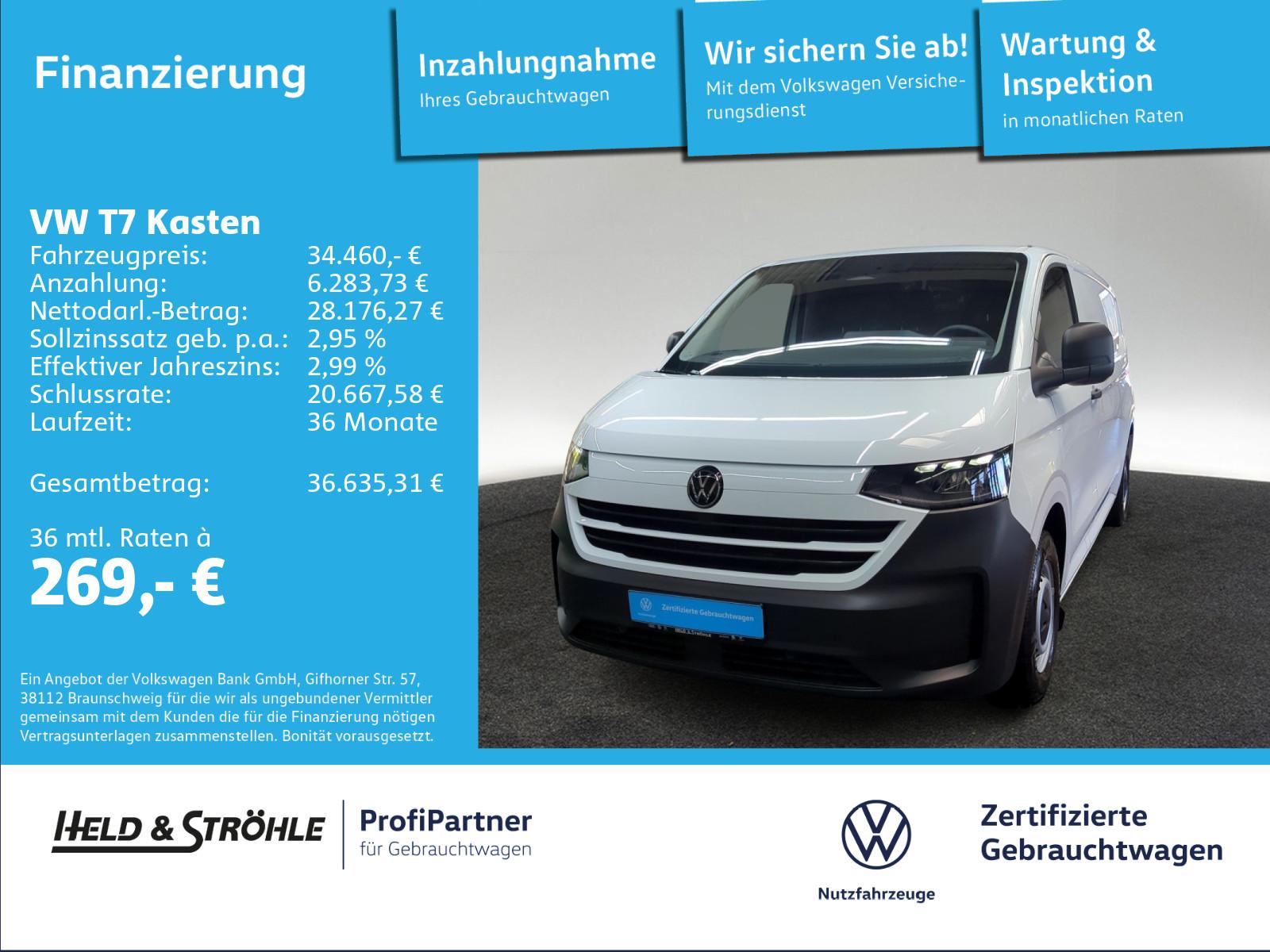 Volkswagen T7 Kasten 2.0 TDI LR L2H1 AHK NAV KAM KLIMA