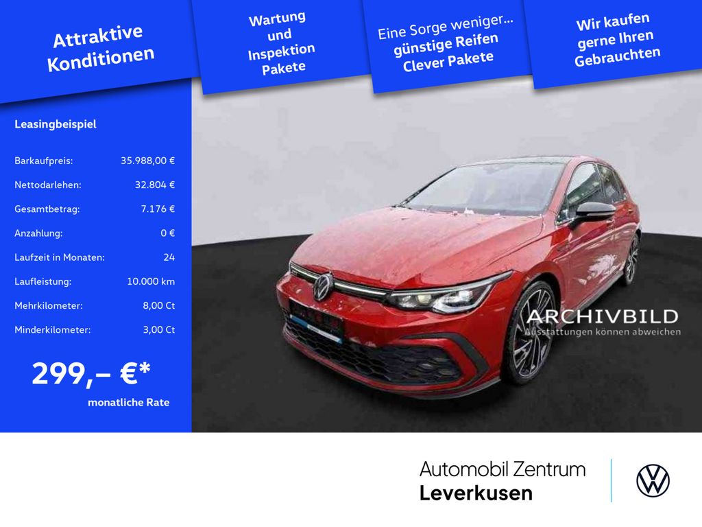 Golf VIII GTI DSG SITZBELÜ MEMORY KAM NAVI DCC