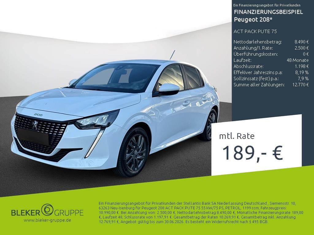 Peugeot 208 ACT PACK PUTE 75