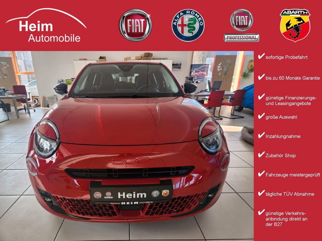 Fiat 600e RED  LED Park 199€/ Monat Leasing 24 Monate