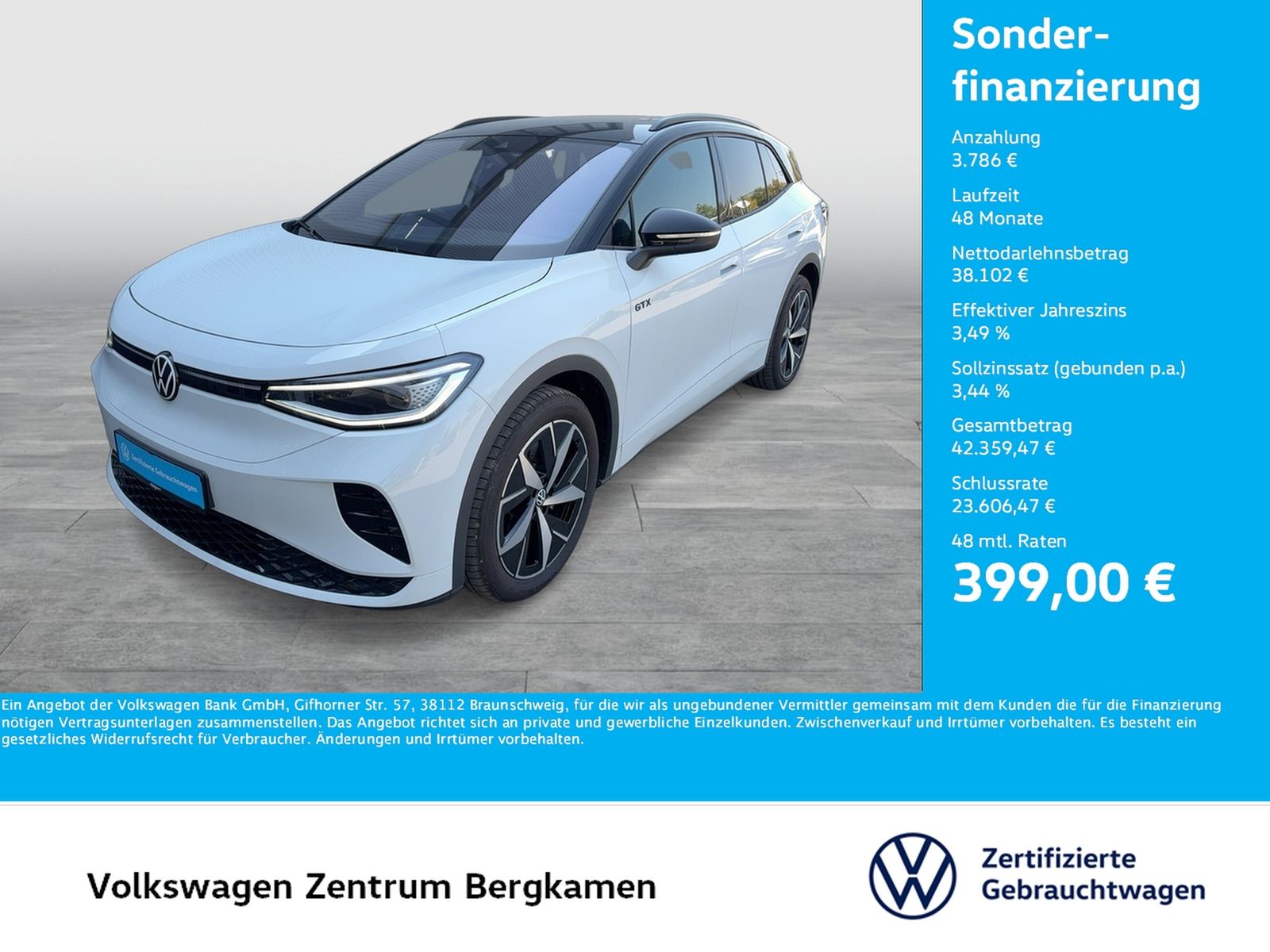 Volkswagen ID.4 GTX 4X4 WÄRMEPUMPE ACC LM20 MATRIX NAVI foto 1