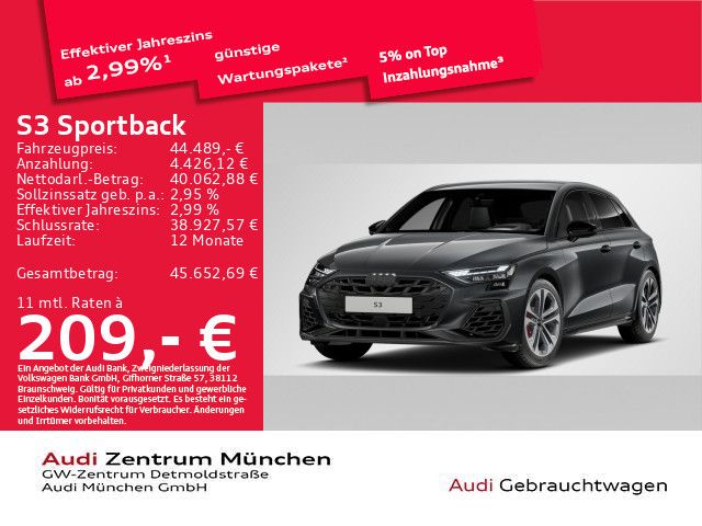 AUDI S3 Sportback TFSI S tronic Navi+/ACC/Matrix
