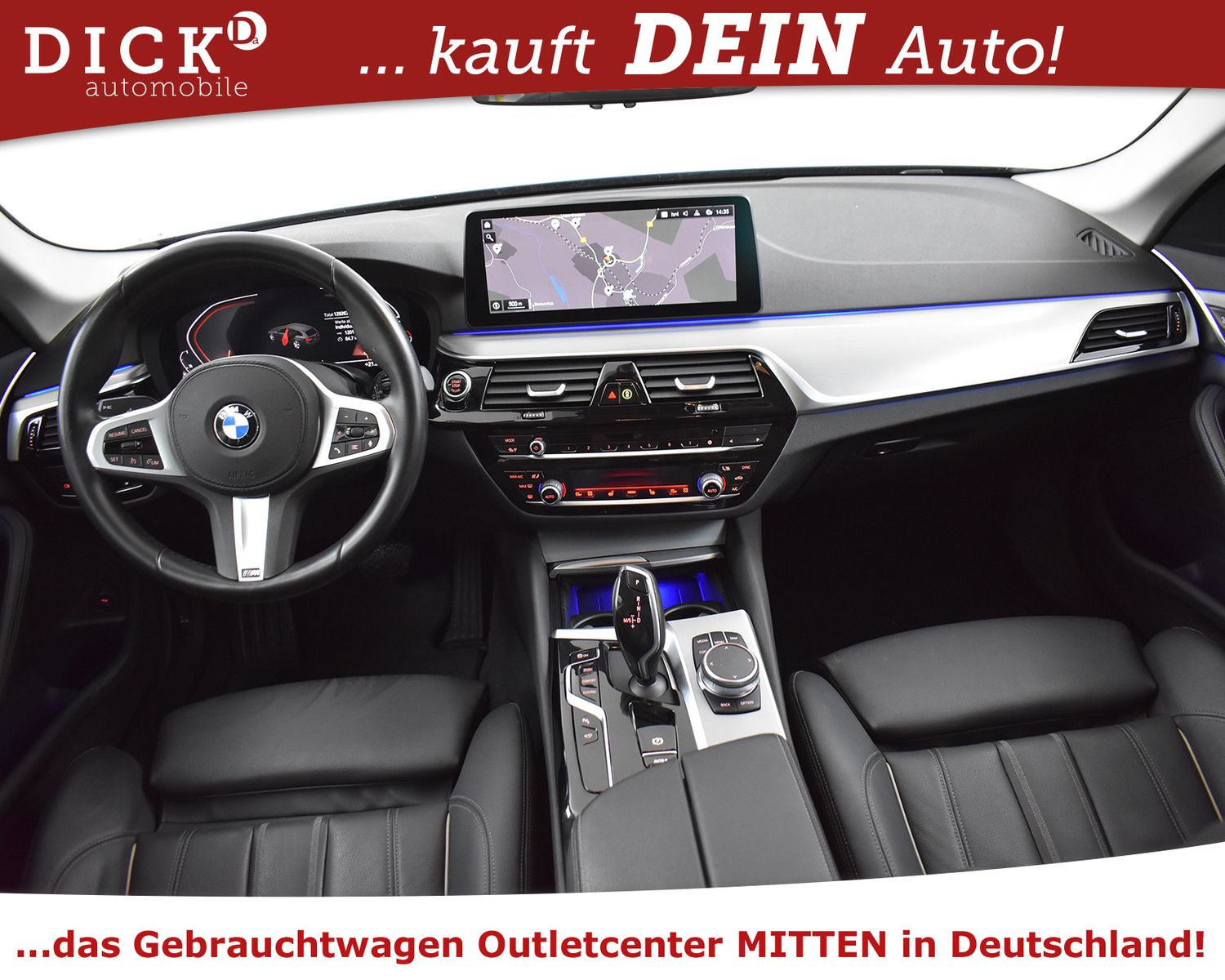 BMW 520d xDri Sport Line LEDER+PANO+VIRTU+PROF+360+M - Image 8