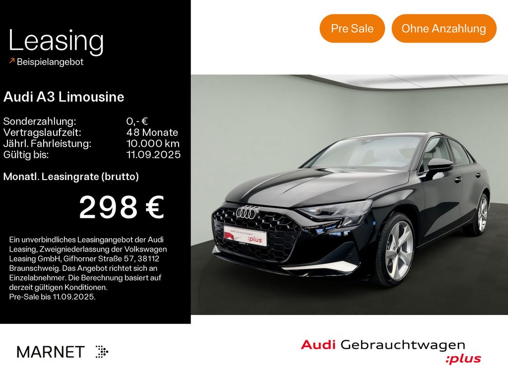 Audi A3 Limousine advanced 35 TDI*Navi*PDC*Virtual Co