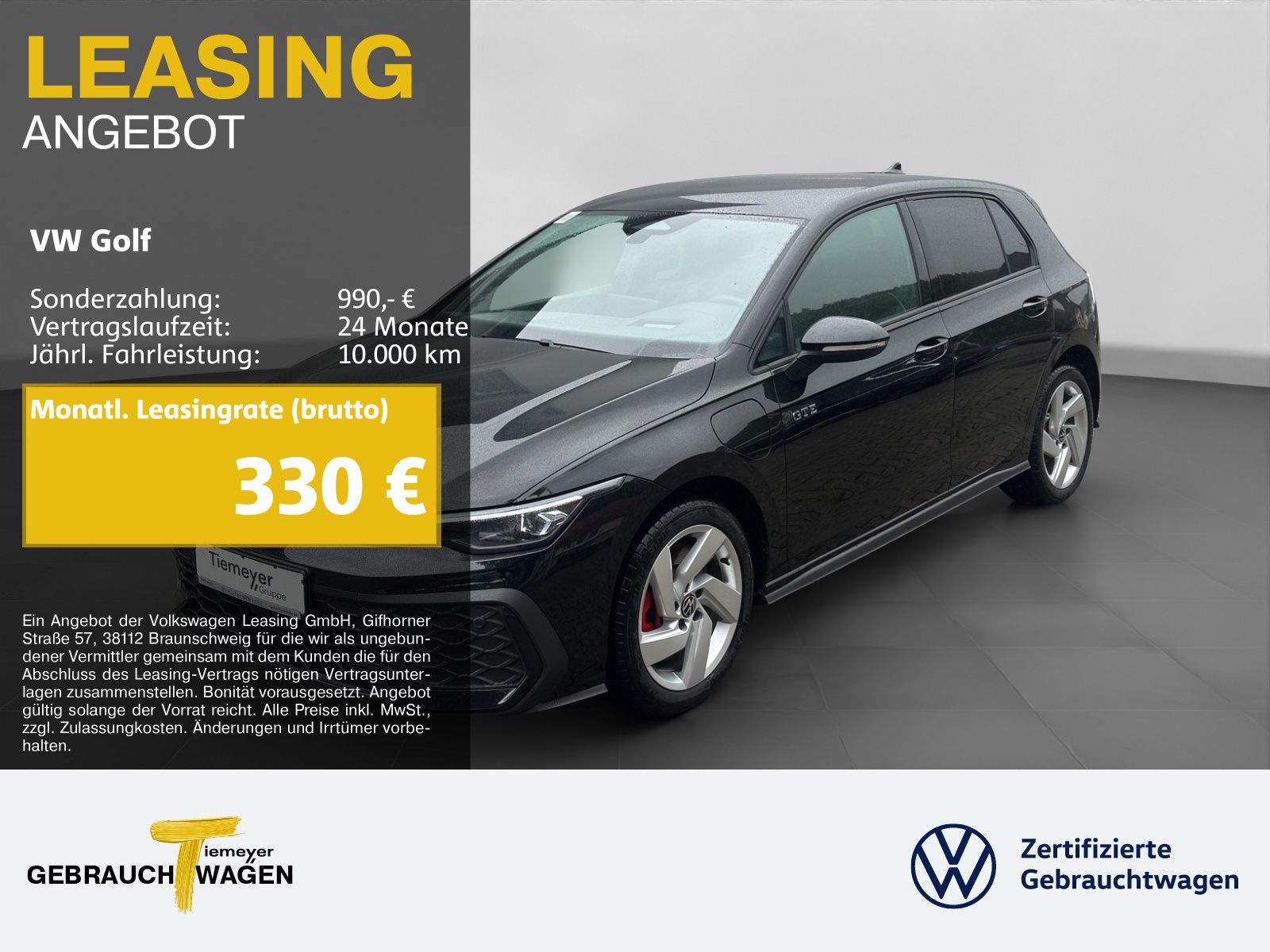 Volkswagen Golf 1.5 eHybrid GTE BLACK IQ.LIGHT HuD NAVI IDA