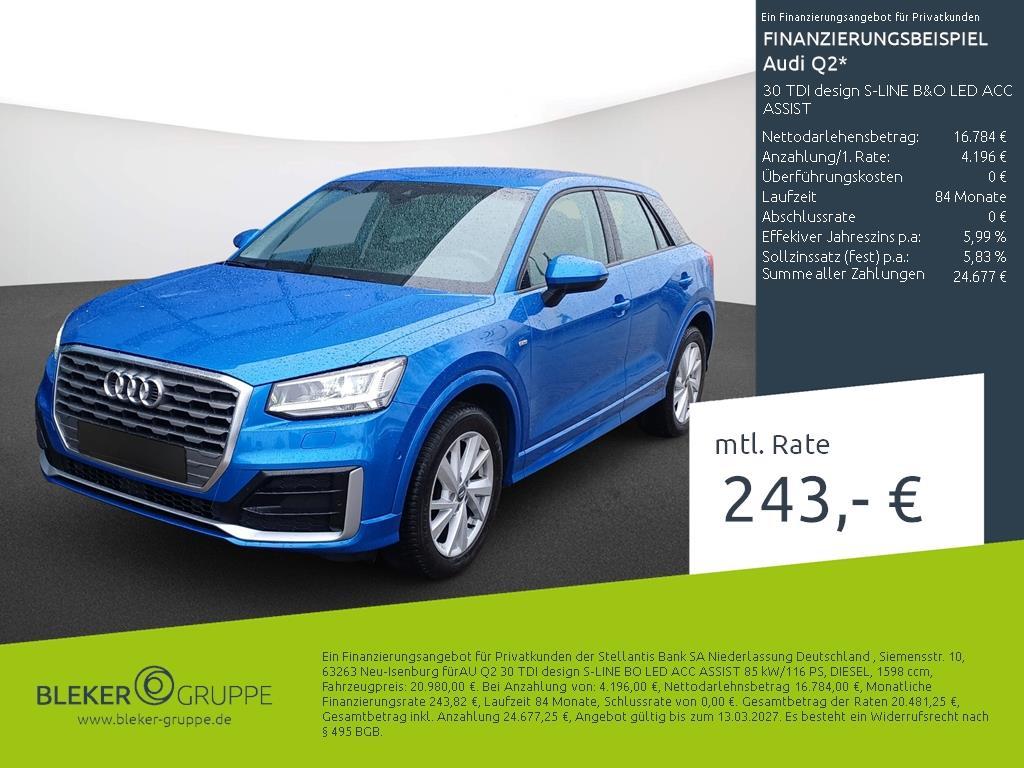 Audi Q2 30 TDI design S-LINE B&O LED ACC ASSIST