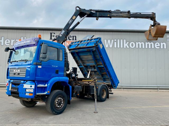 MAN TGA 18.360 4x4H BL*HIAB 122 BS-2*Dautel 3-Seiten