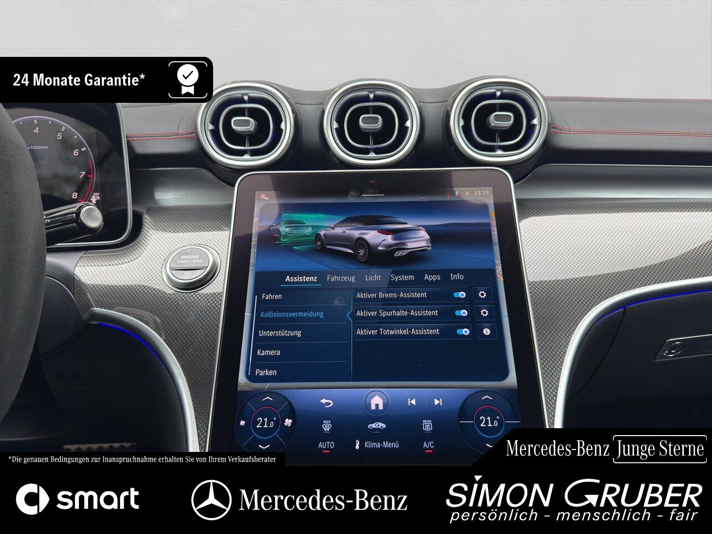 Fahrzeugabbildung Mercedes-Benz CLE 53 4M AMG Dyn+ Optik Sound Driver HUD Burm
