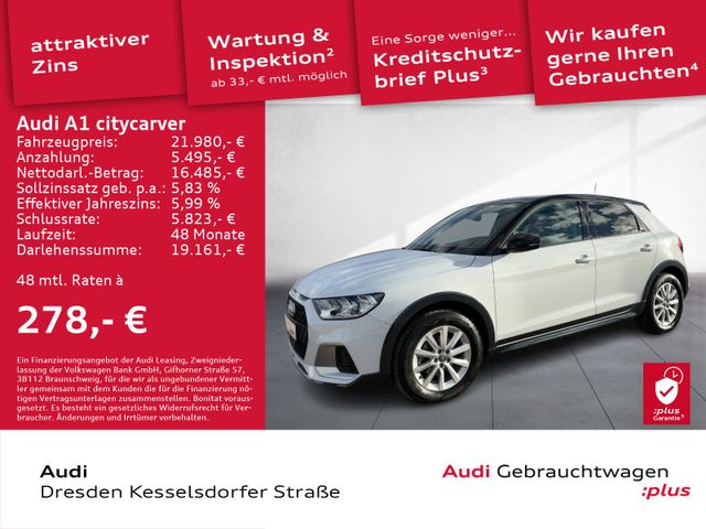 Audi A1 citycarver 30 TFSI DAB PDC Rückfahrkamera