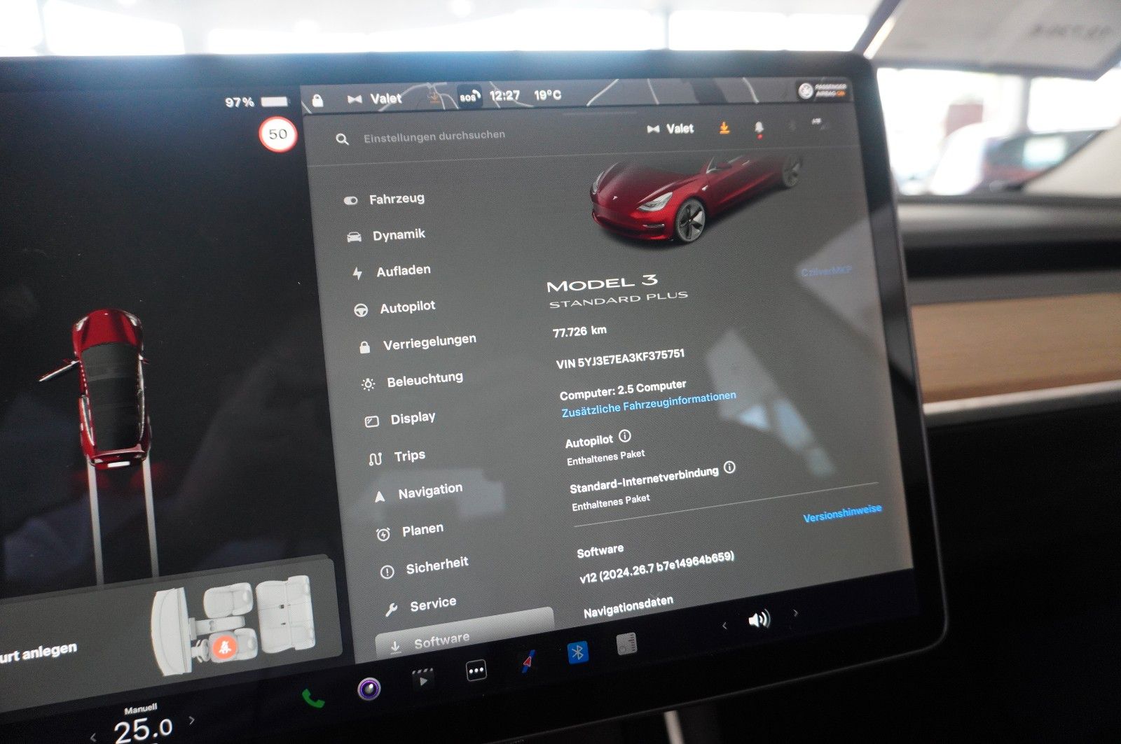 Fahrzeugabbildung Tesla Model 3 Standard Range Plus NAVI/KAMERA/SH/PANO