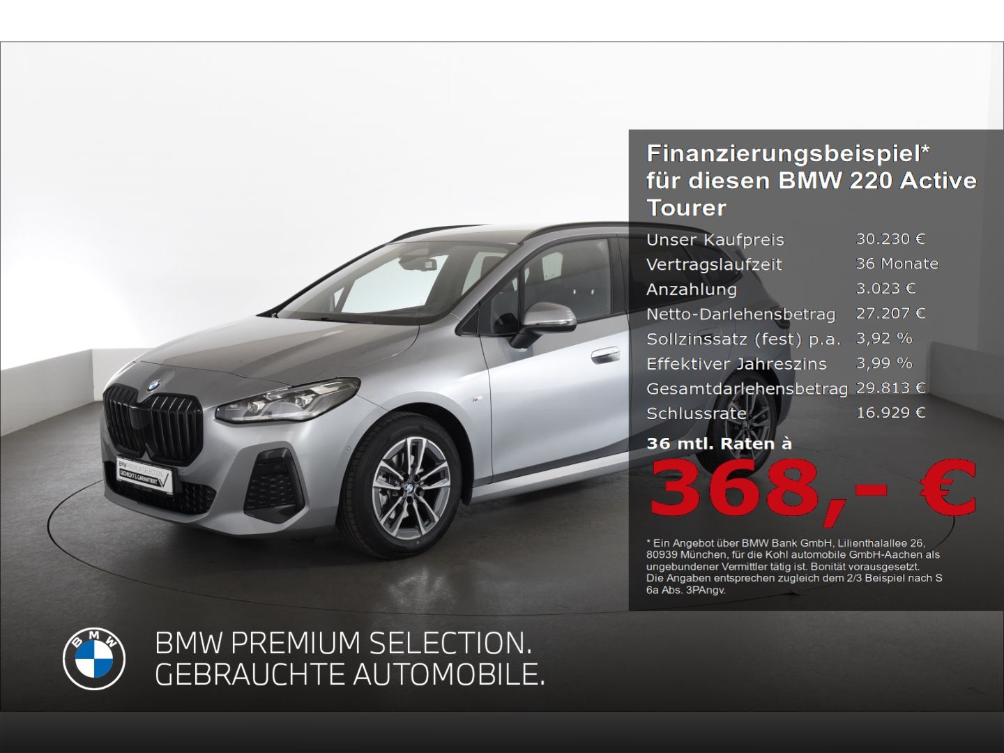 BMW 220 Active Tourer i M Sport Anhängerkupplung Len