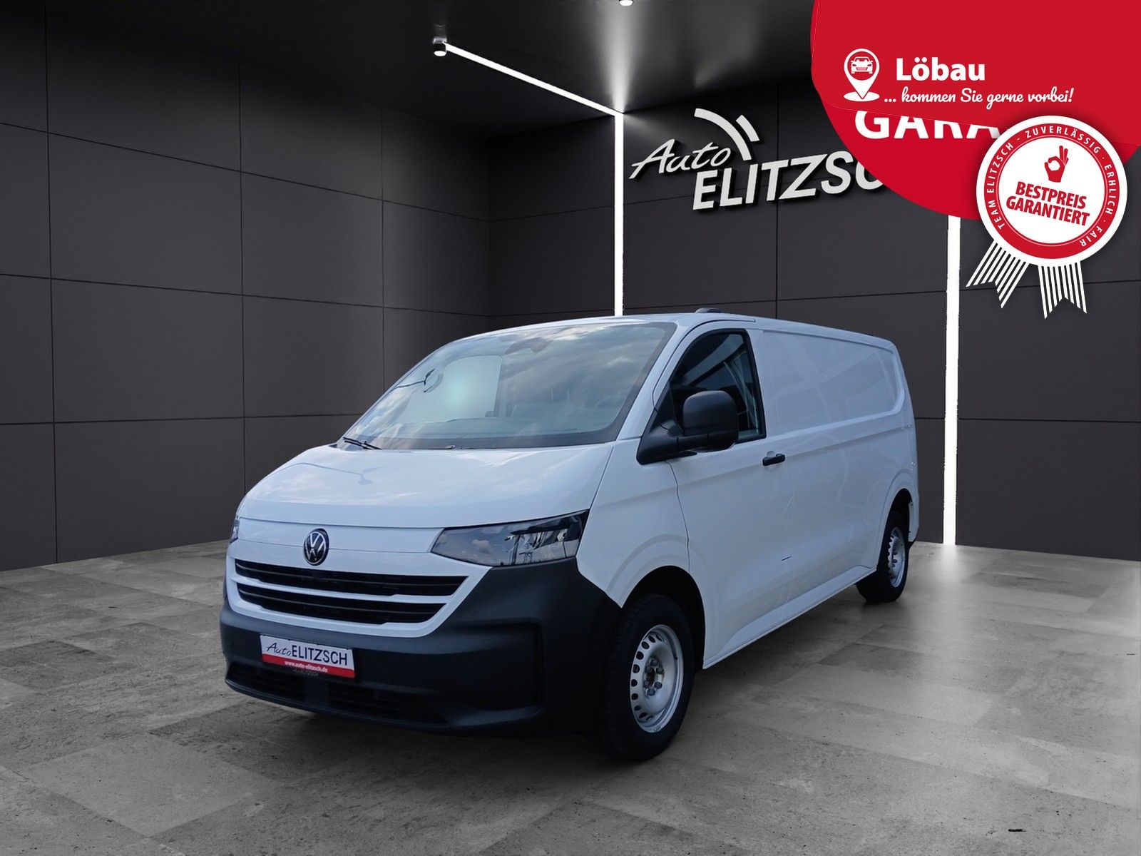 Fahrzeugabbildung Volkswagen T7 e-Transporter Kasten BEV 100 kW LR AHK, REAR