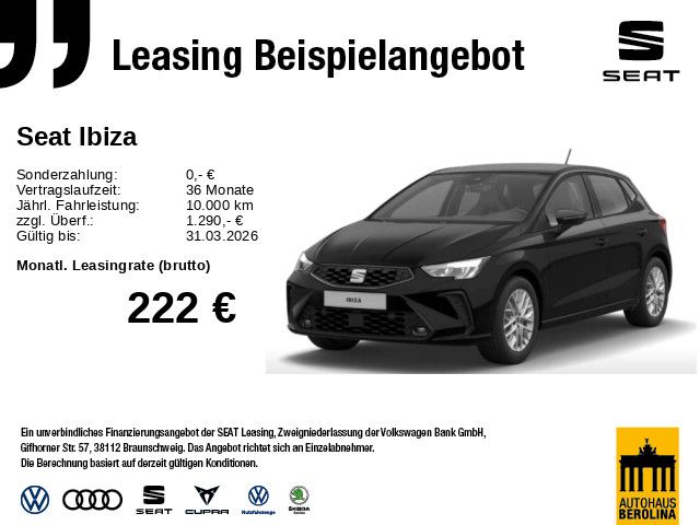 Seat Ibiza 1.0 TSI FR Black Edition DSG *Vision+*NAV*