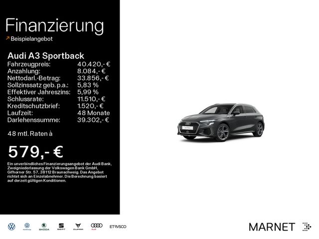 Audi A3 Sportback 40 TFSI e S line*Navi*LED*AHK*PDC*V