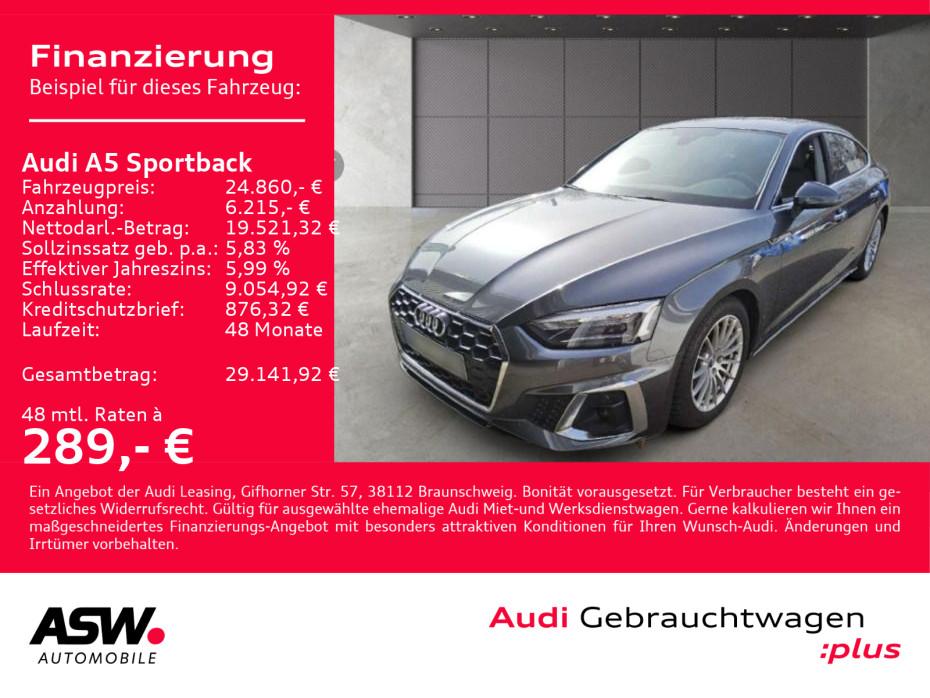 Audi A5 Sportback S line 40TDI Stronic Navi RFK LEDER