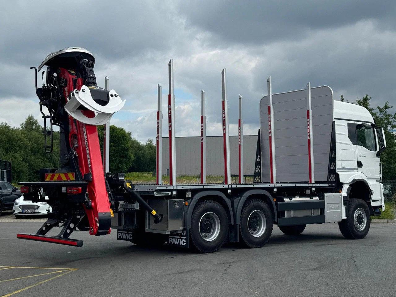 MAN TGS 33.520 6x6 BL Kurzholz Plattform Epsilon Kra