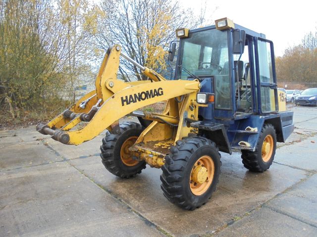 Hanomag 15 F Radlader mit Palettengabel u. Schaufel