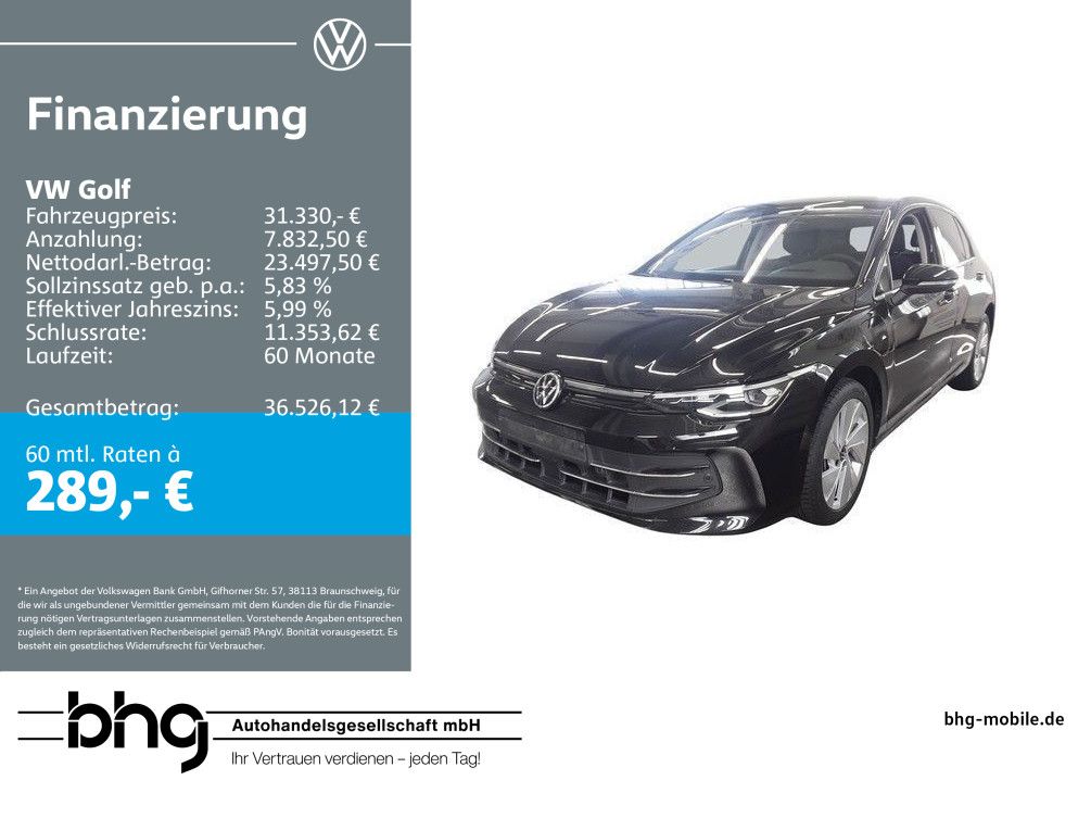 Volkswagen Golf 1.5 eHybrid DSG Massage AHK Kamera HUD Navi