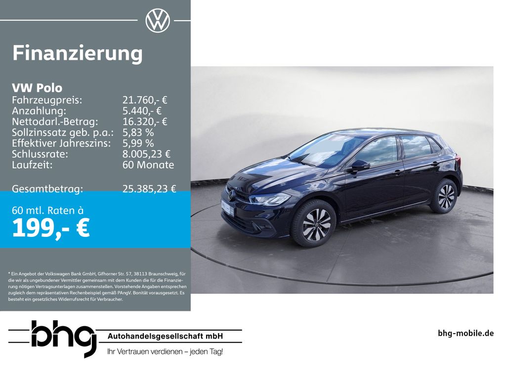 Polo Life 1,0 l TSI OPF *CARPLAY*AHK*KLIMA*