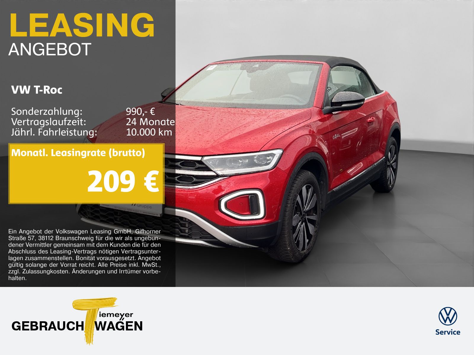 Volkswagen T-Roc Cabrio 1.0 TSI GOAL LED+ LM17 ASSIST KAMER
