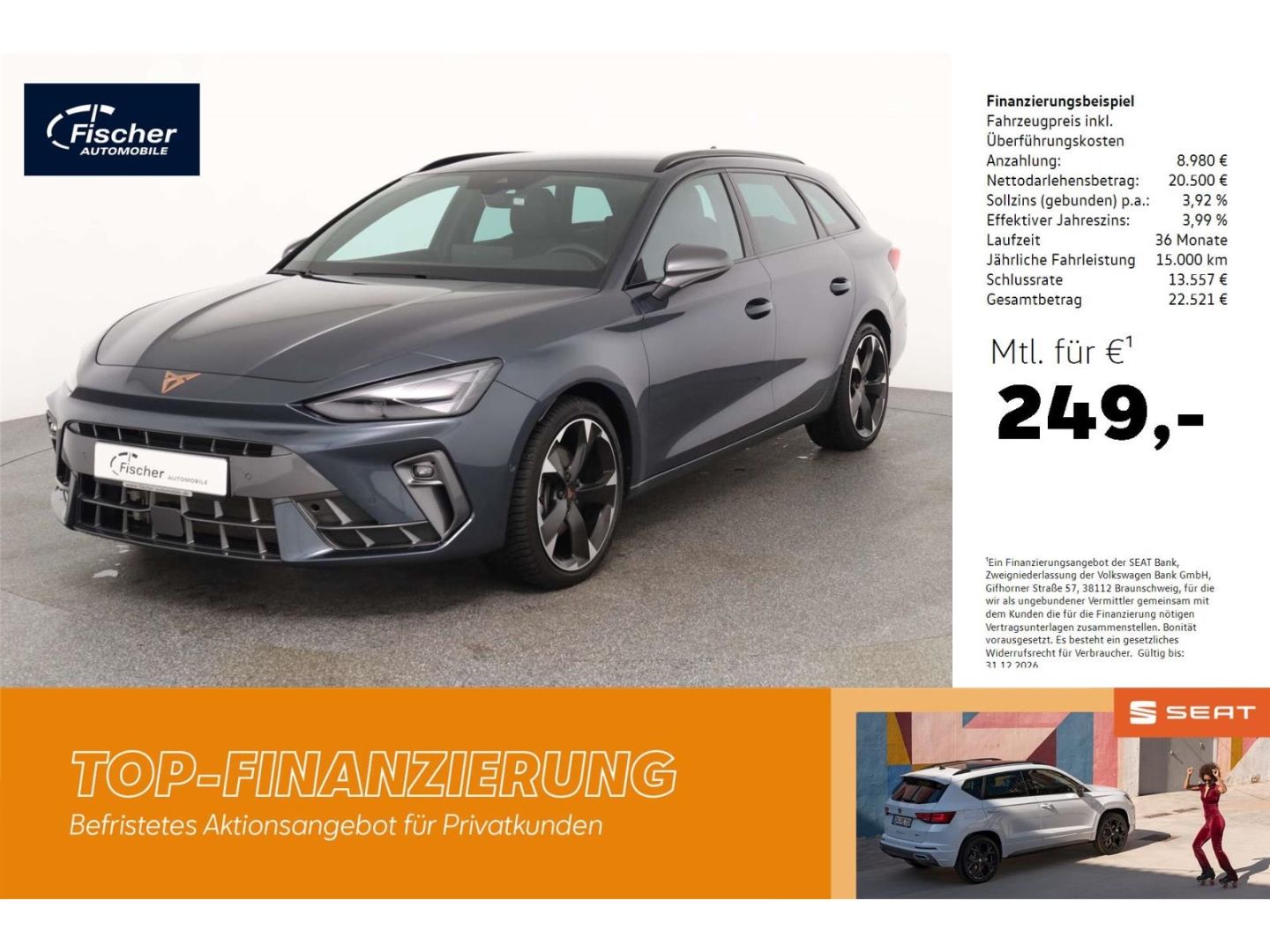 Cupra Leon Sportstourer 2.0 TDI DSG AHK/ACC/el.Klappe