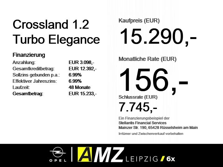 Opel Crossland 1.2 Turbo Elegance *sehr wenig KM* imagem 3